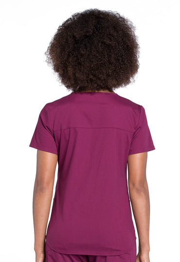 Women's V-Neck Top - Wine