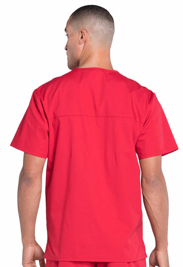 Men's V-Neck Top - Red