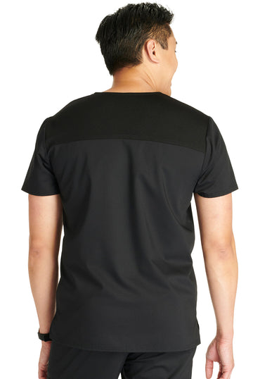 Men's V-Neck Top - Black