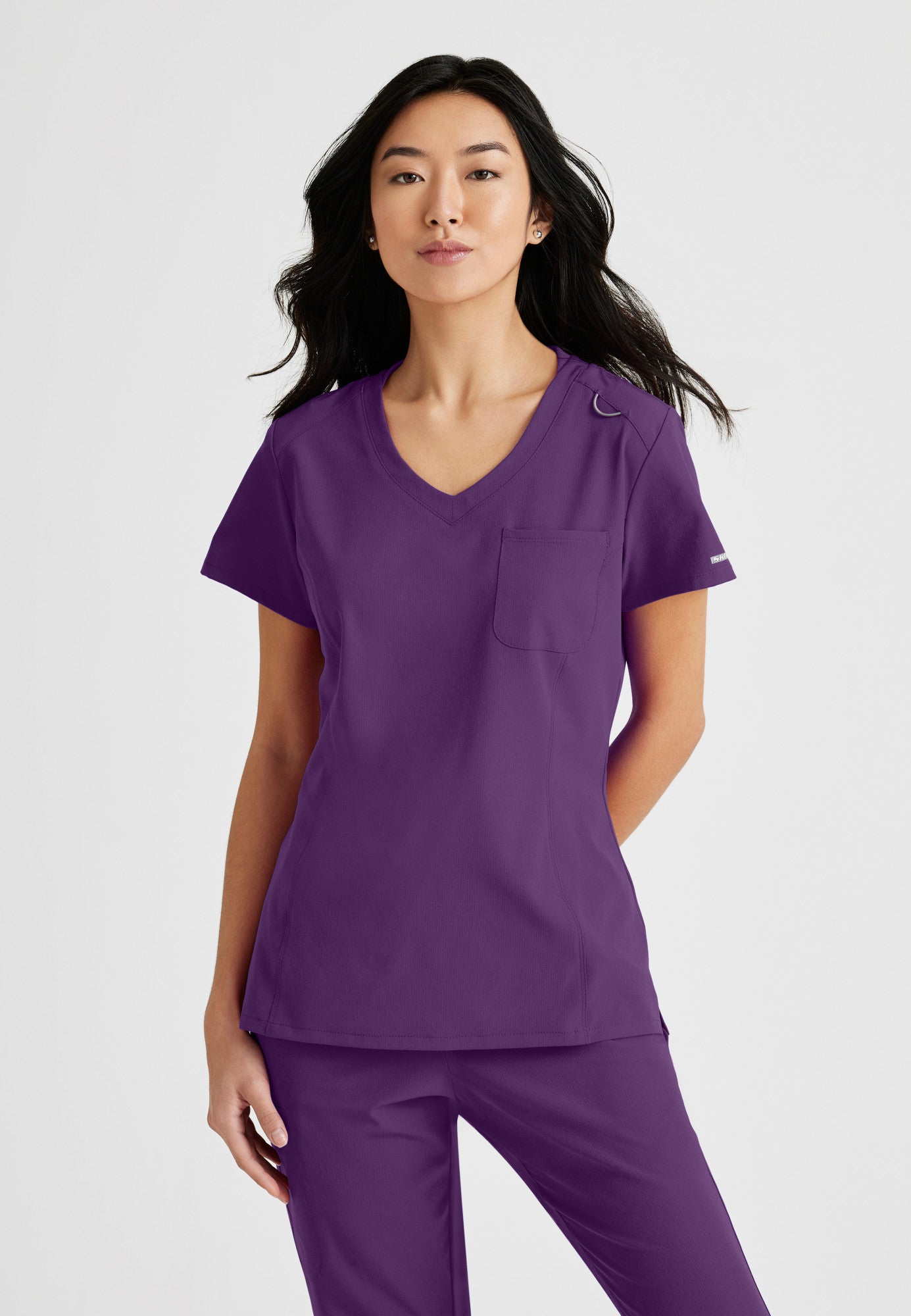 Dignity Top - Eggplant - Jen's Scrubs