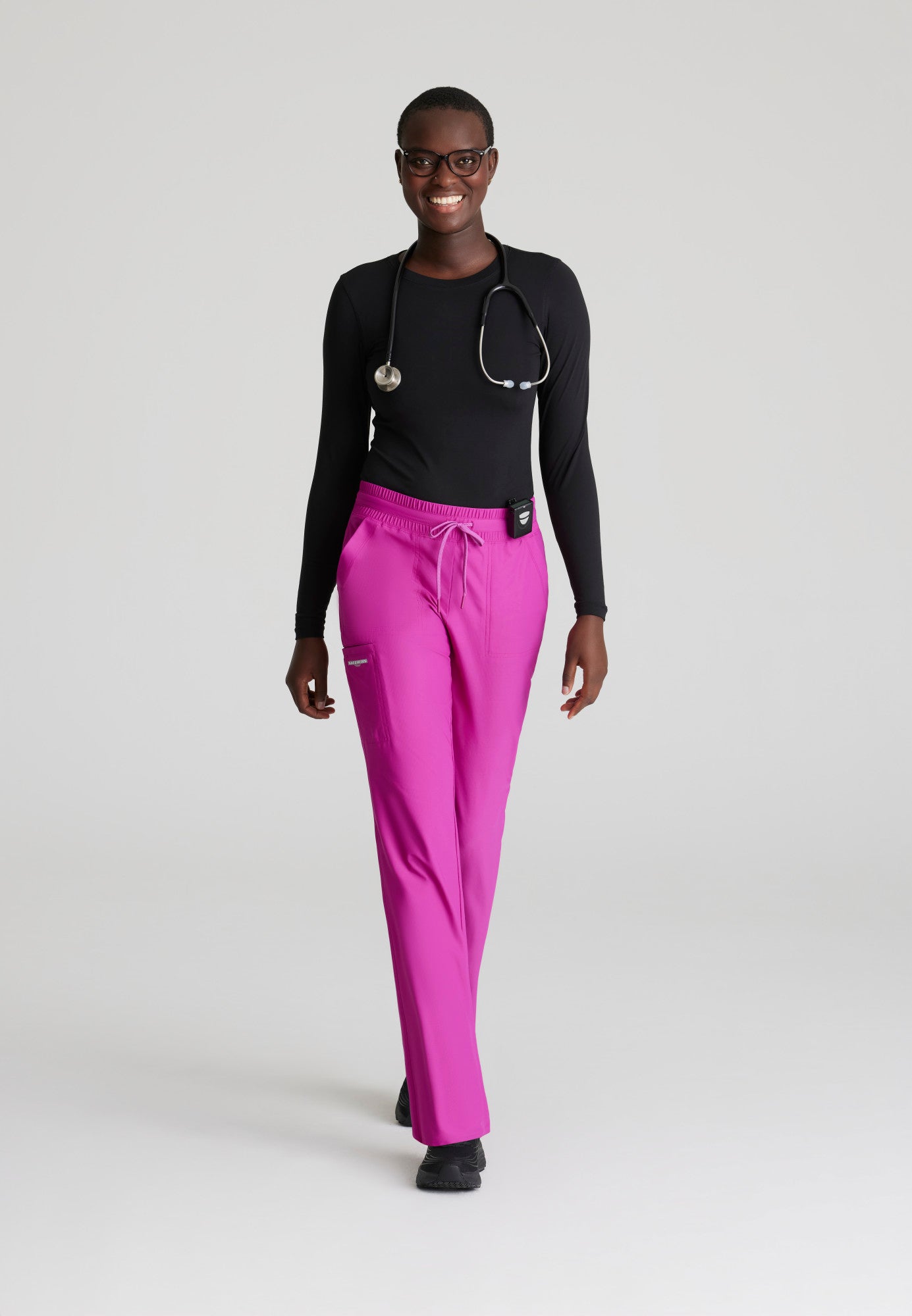 Reach Knit Pant - Deep Magenta - Jen's Scrubs