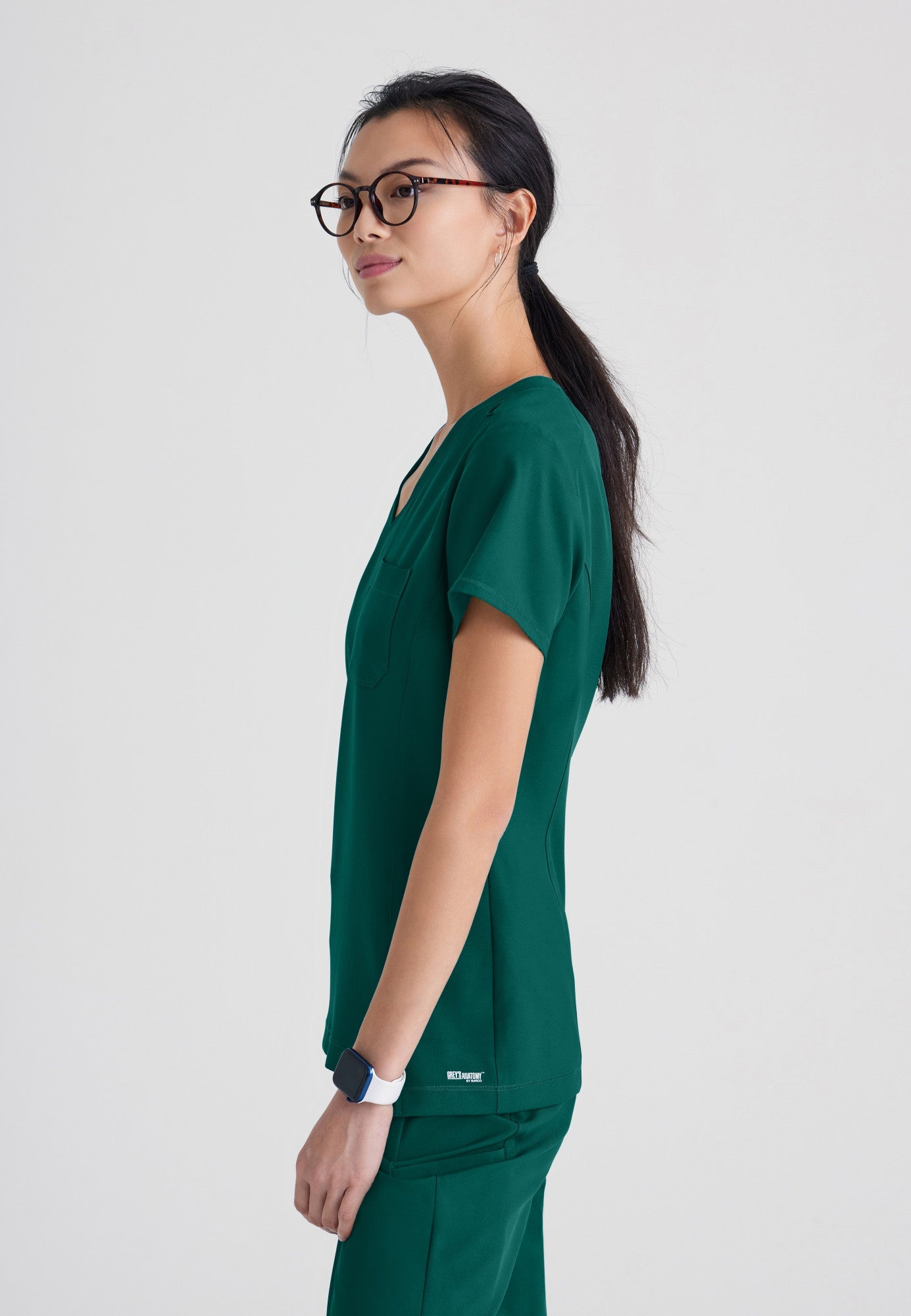 Sway Tuck-In Top - Hunter Green - Jen's Scrubs