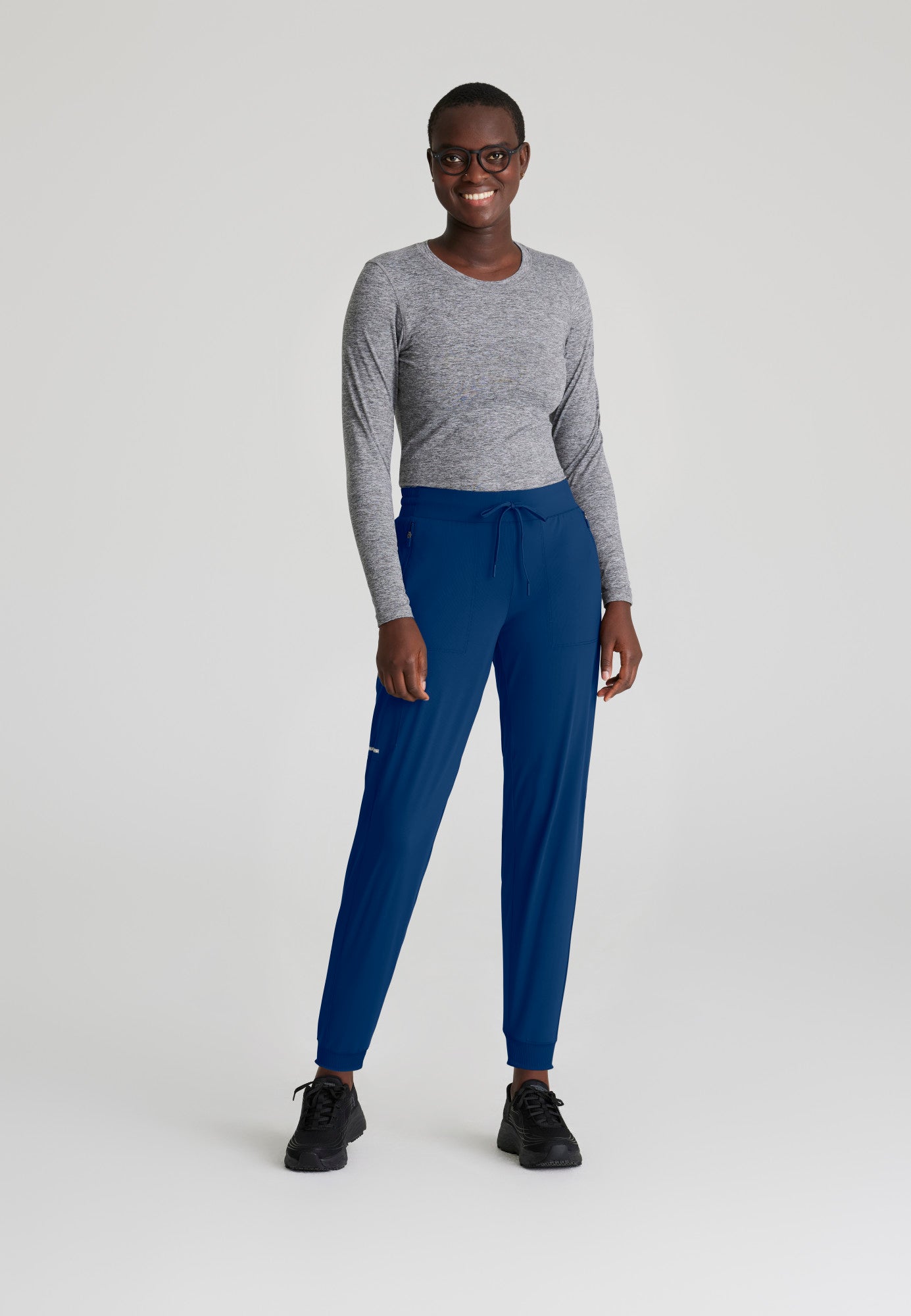 Pace Knit Jogger - Navy - Jen's Scrubs