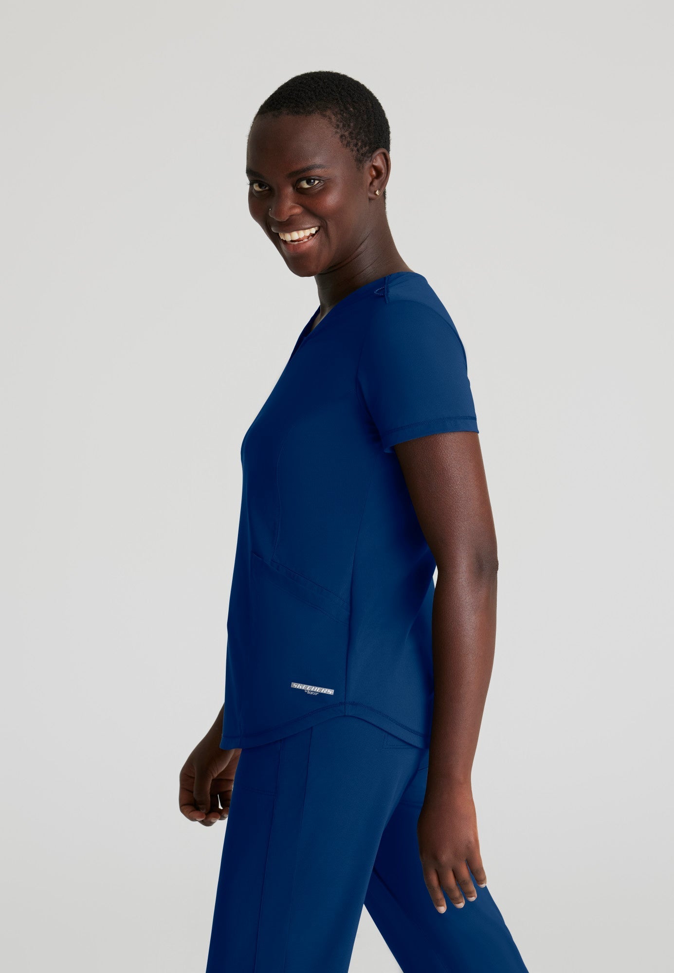 Serene Knit Top - Navy - Jen's Scrubs