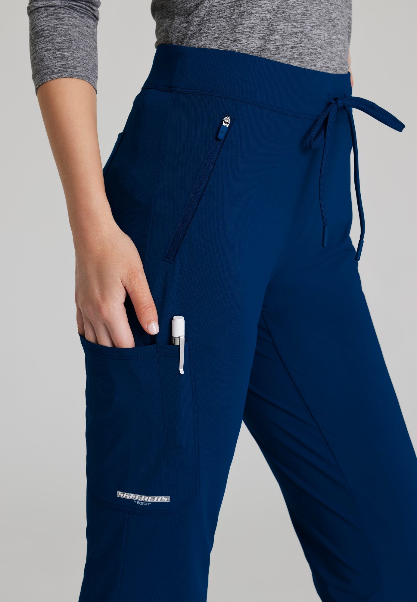 Glide Knit Flare Pant - Navy - Jen's Scrubs