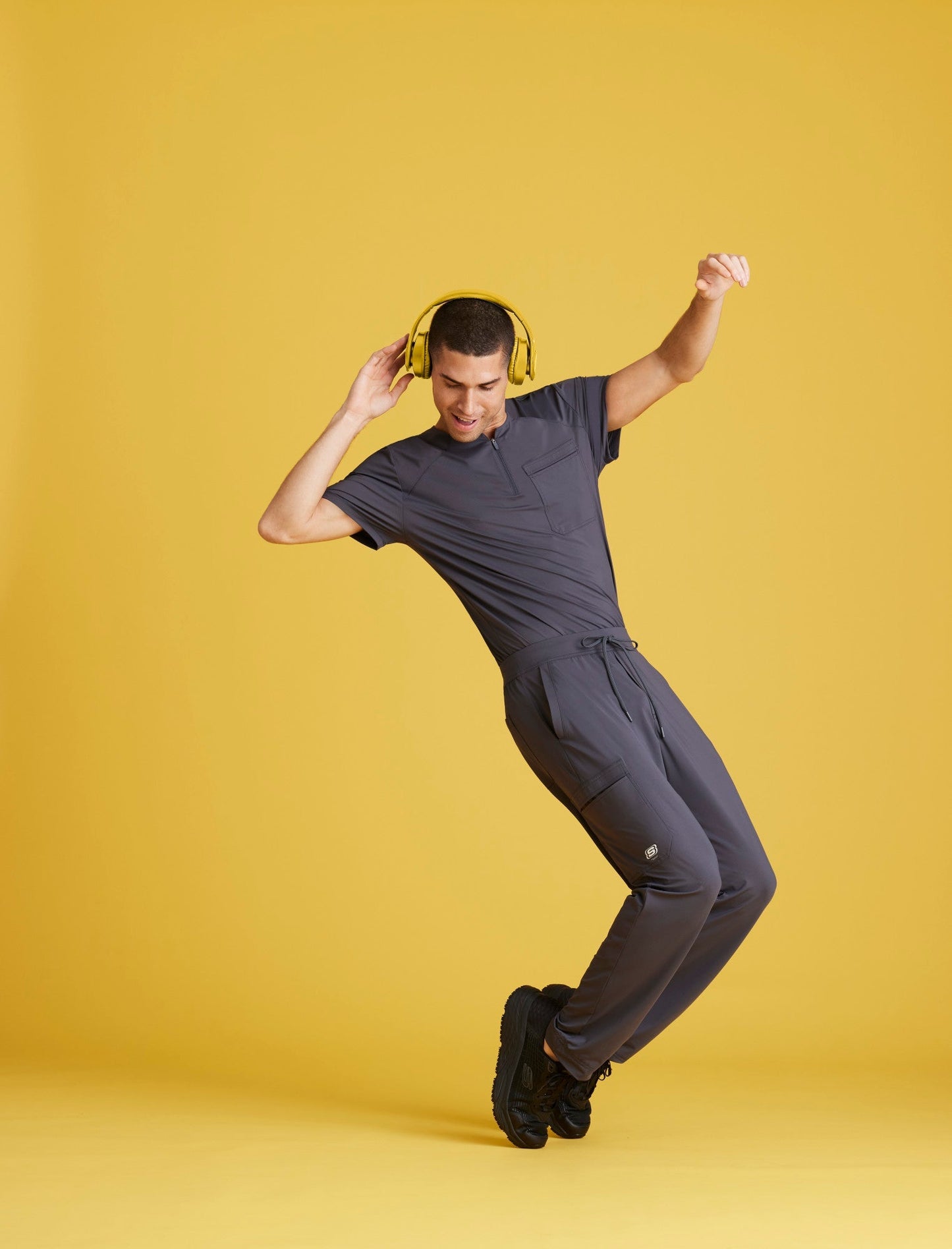 Flex Knit Top - Pewter - Jen's Scrubs