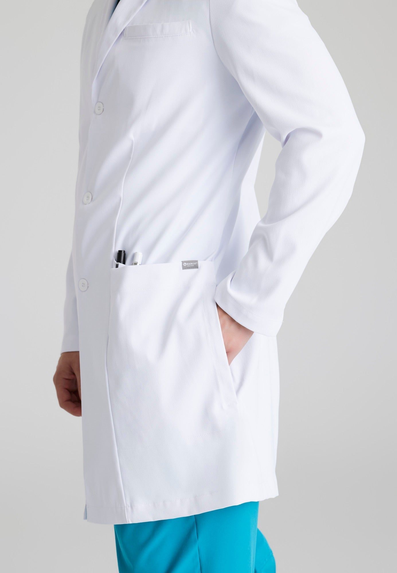 Verse Lab Coat - White - Grey's Anatomy Scrubs