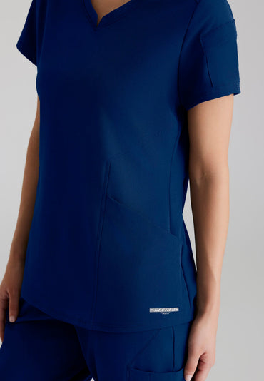 Aura Top - Navy - Jen's Scrubs