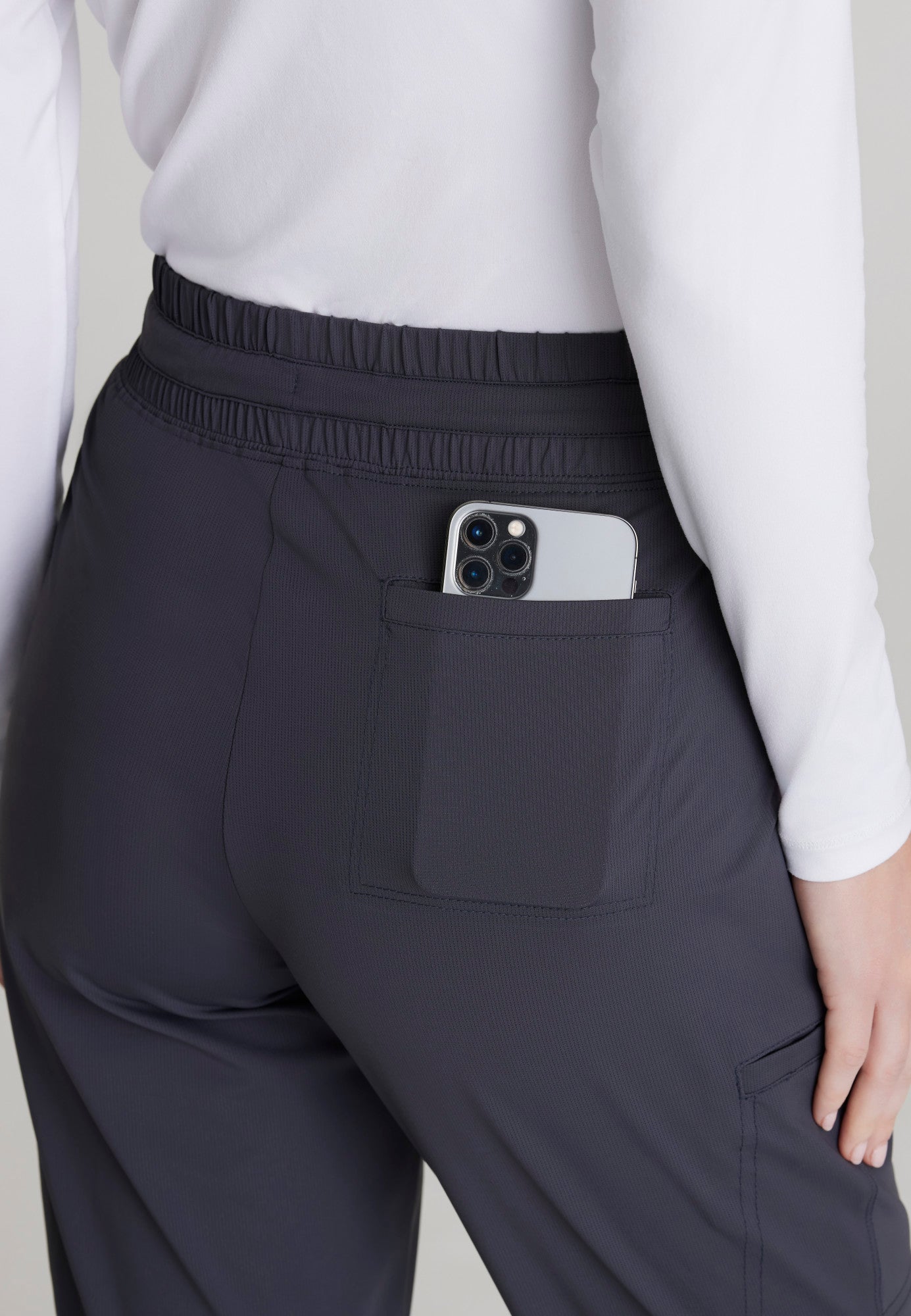 Reach Knit Pant - Pewter - Jen's Scrubs