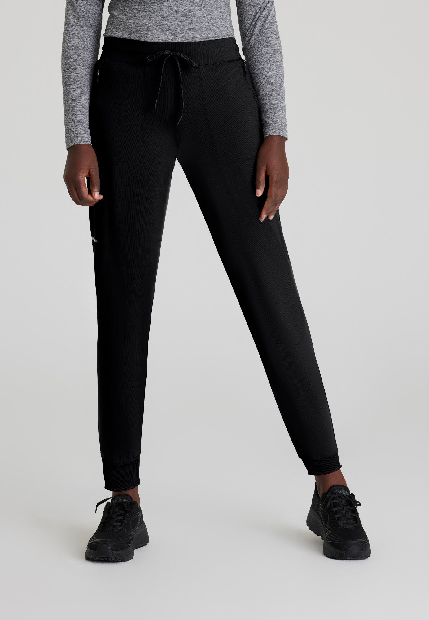 Pace Knit Jogger - Black - Jen's Scrubs