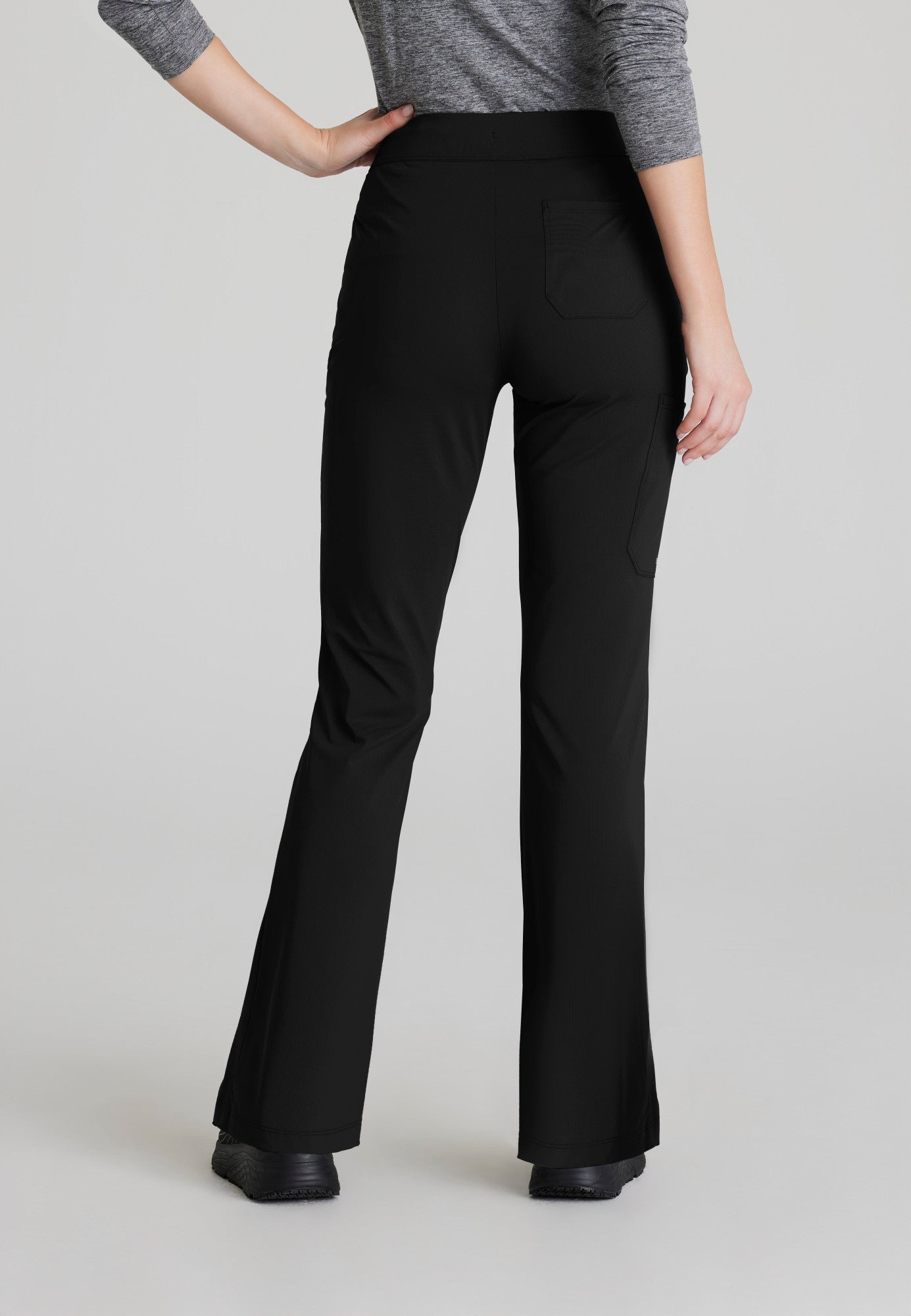 Glide Knit Flare Pant - Black - Jen's Scrubs