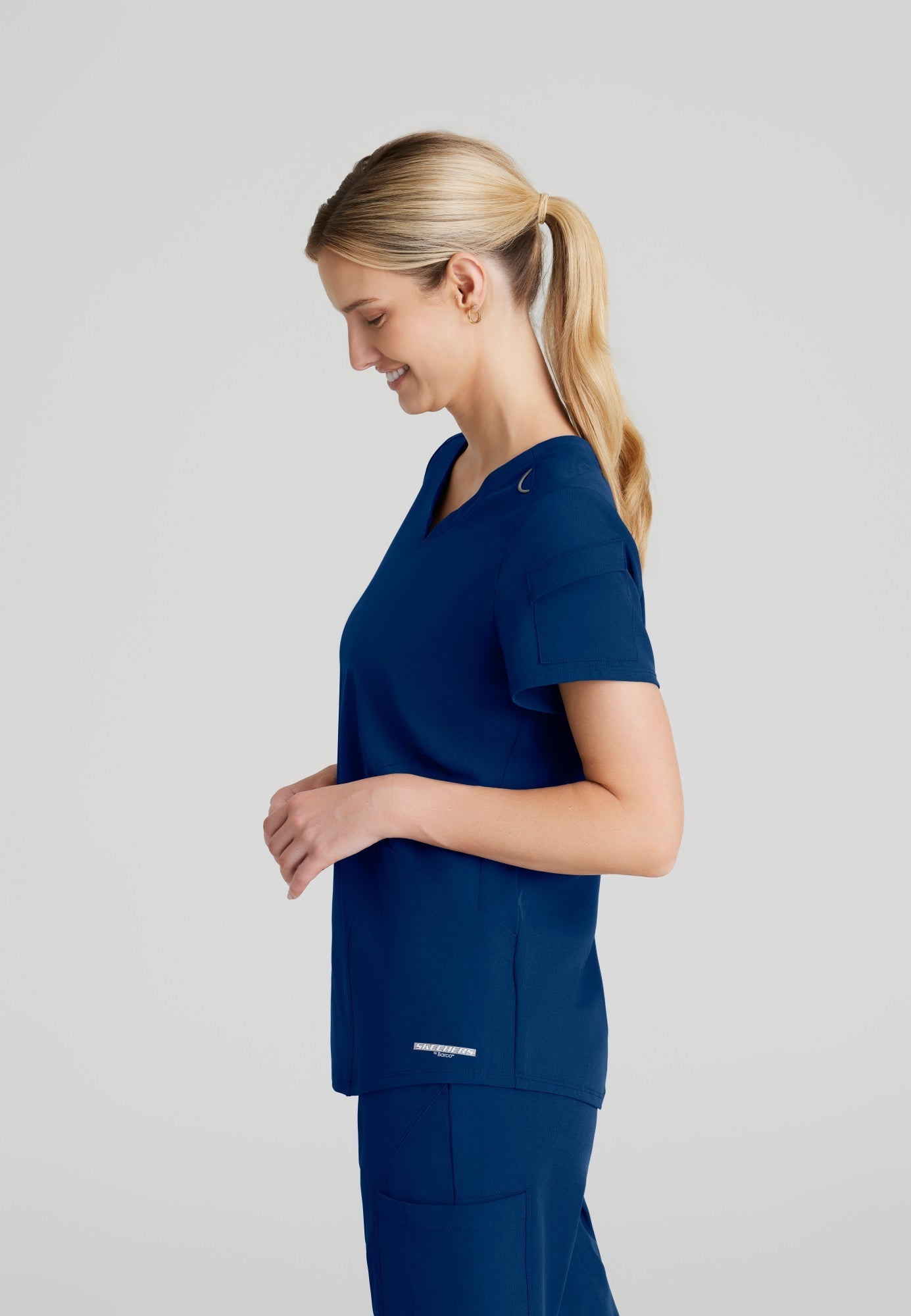 Aura Top - Navy - Jen's Scrubs