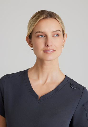 Aura Top - Pewter - Jen's Scrubs