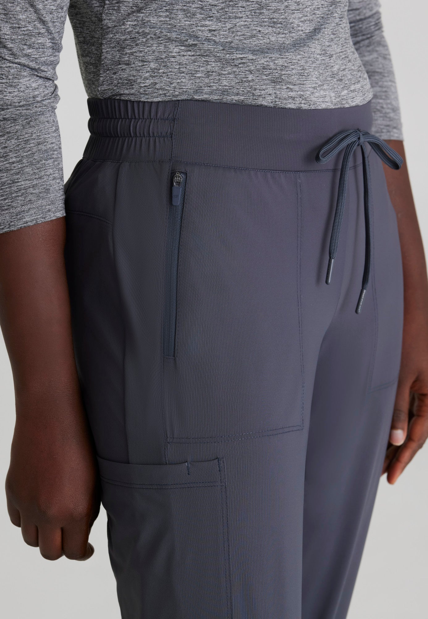 Pace Knit Jogger - Pewter - Jen's Scrubs