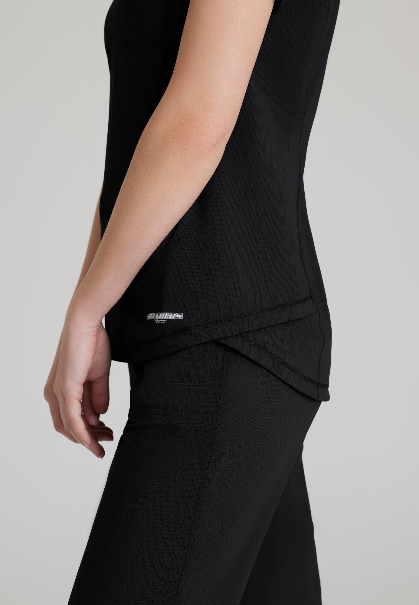 Flow Knit Top - Black - Jen's Scrubs