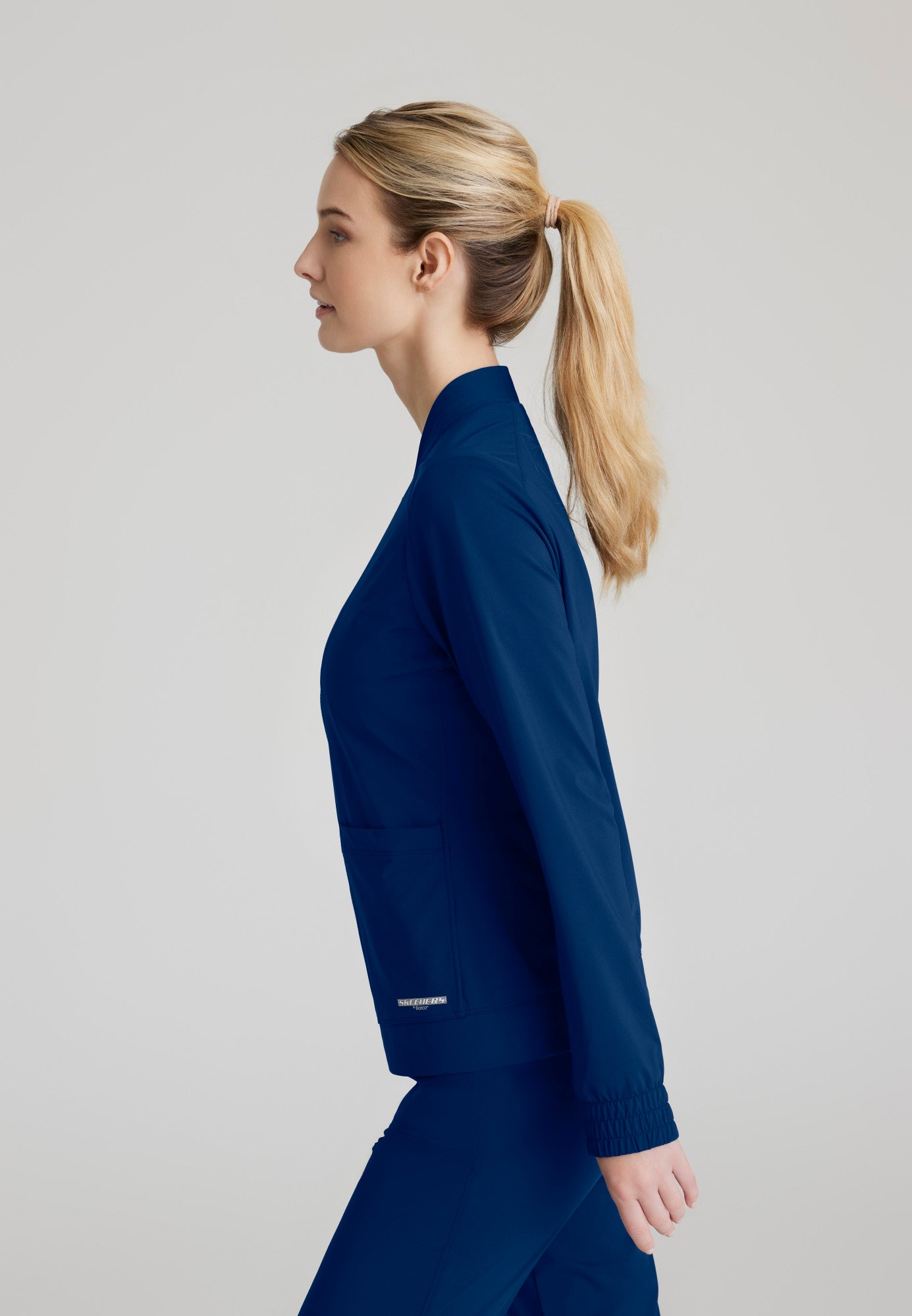 Contour Knit Warm-Up - Navy - Jen's Scrubs