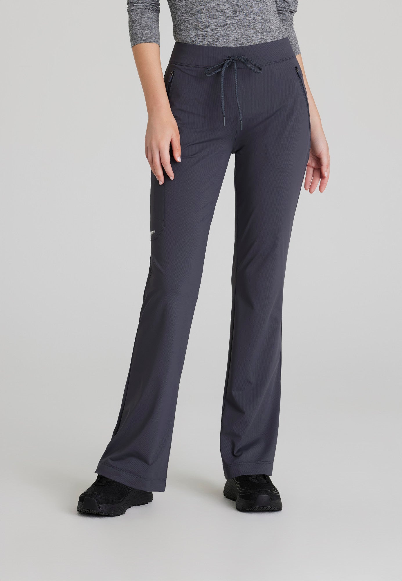 Glide Knit Flare Pant - Pewter - Jen's Scrubs