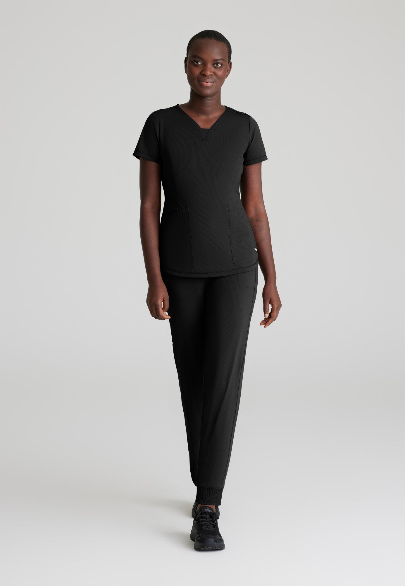 Pace Knit Jogger - Black - Jen's Scrubs
