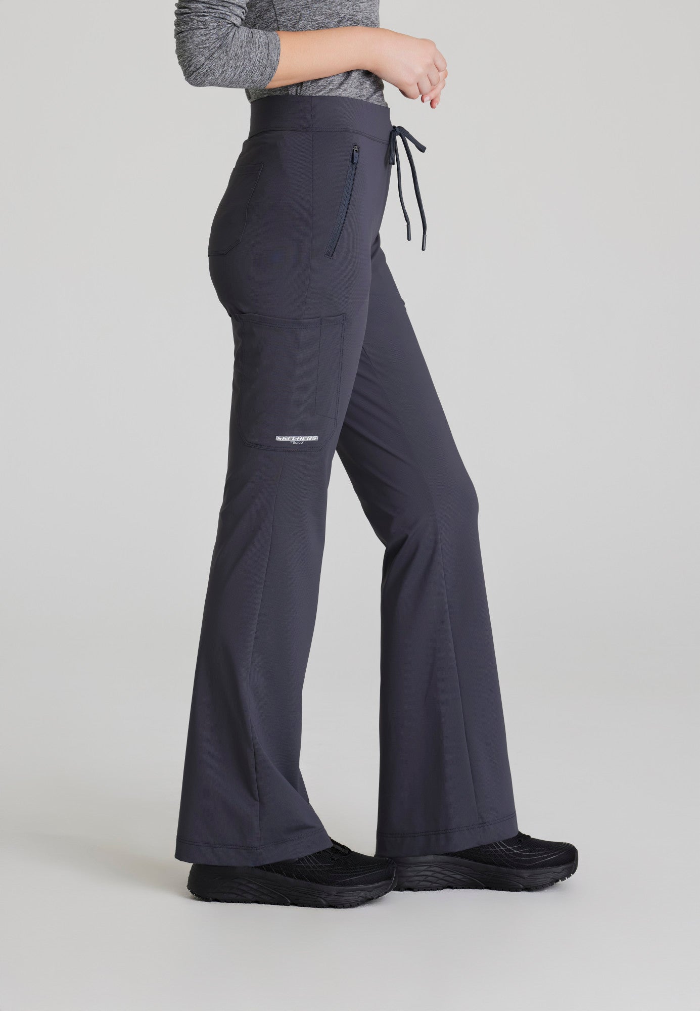 Glide Knit Flare Pant - Pewter - Jen's Scrubs
