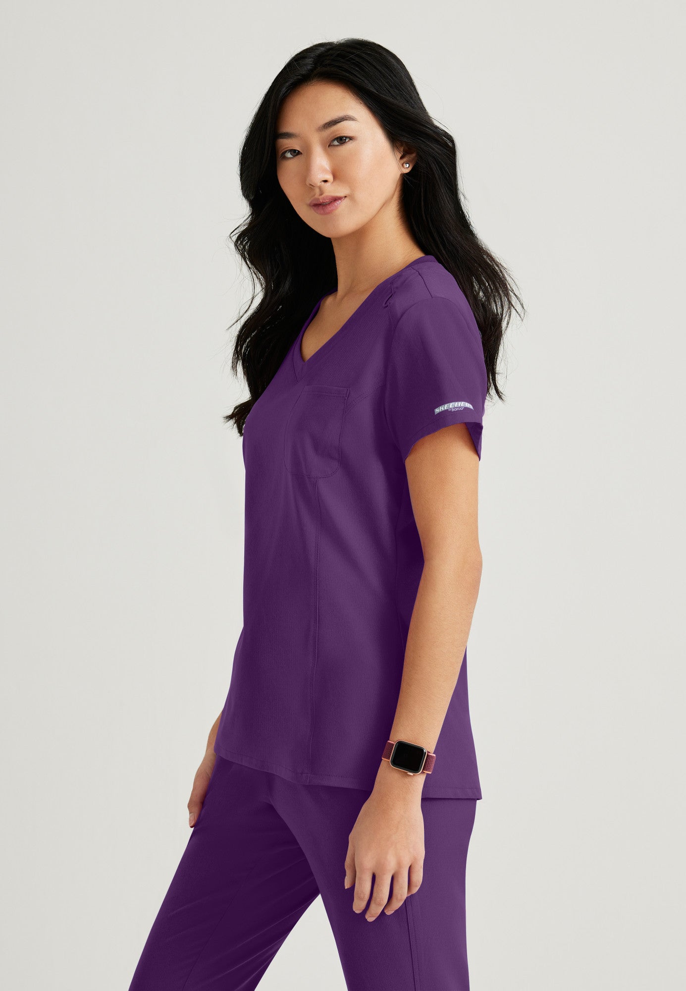 Dignity Top - Eggplant - Jen's Scrubs
