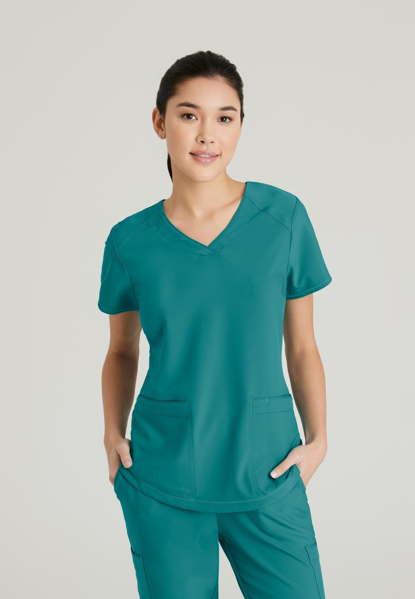 Rhythm Top - Teal - Jen's Scrubs