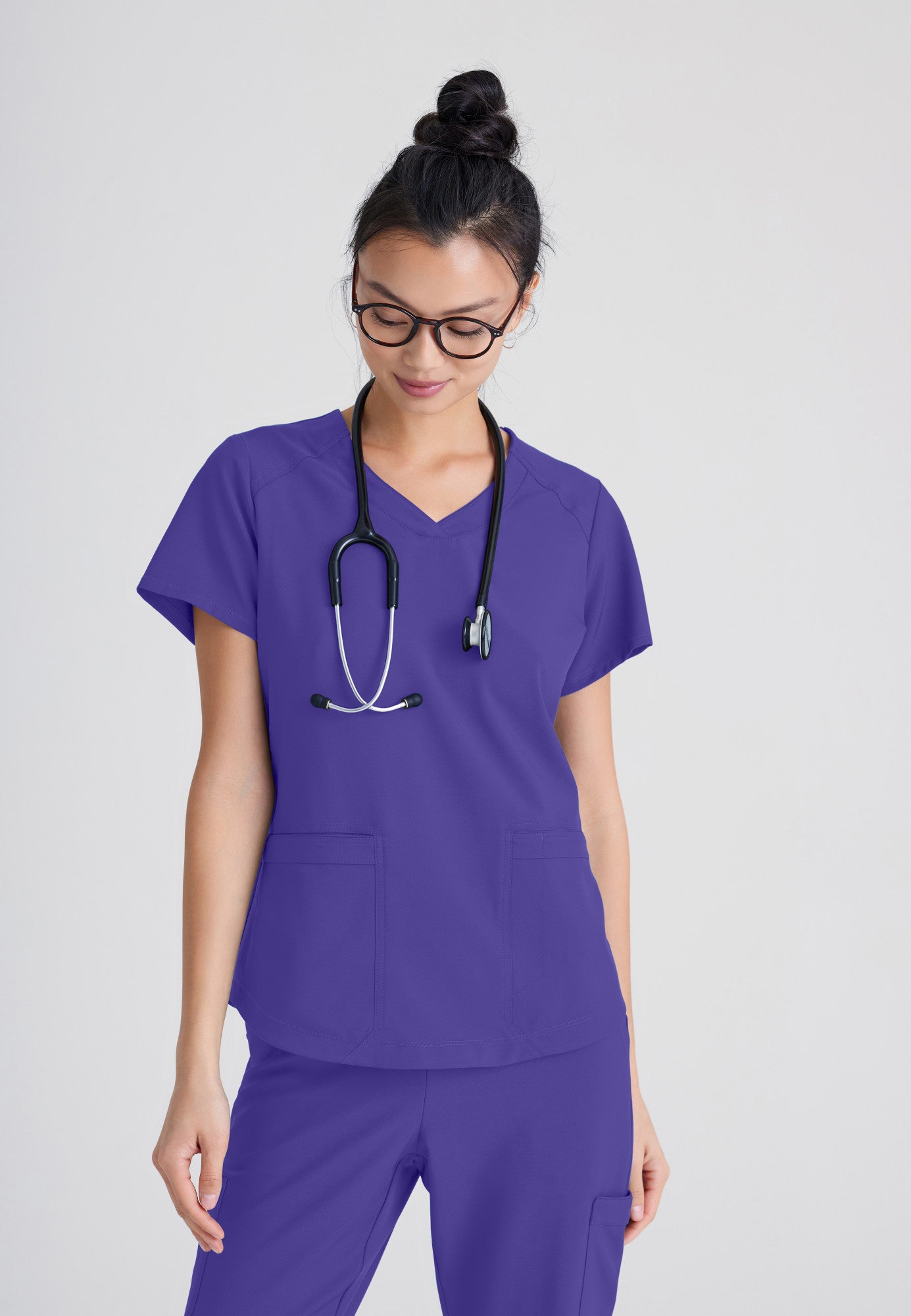 Rhythm Top - New Grape - Jen's Scrubs