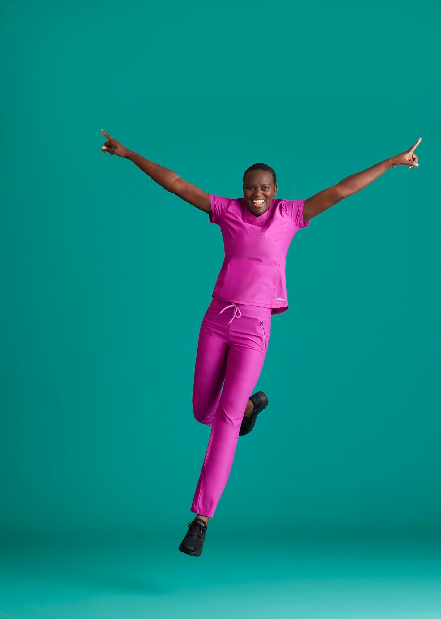 Glide Knit Flare Pant - Deep Magenta - Jen's Scrubs