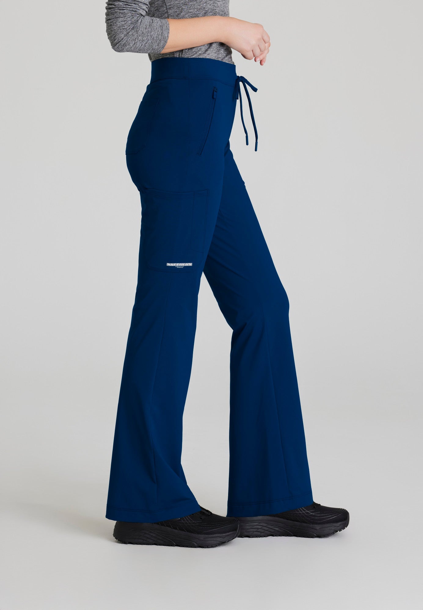 Glide Knit Flare Pant - Navy - Jen's Scrubs