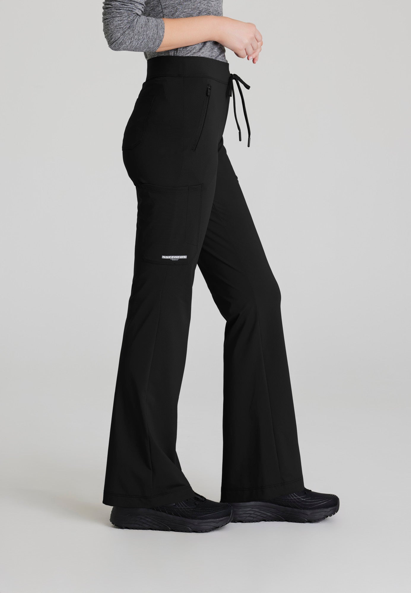 Glide Knit Flare Pant - Black - Jen's Scrubs