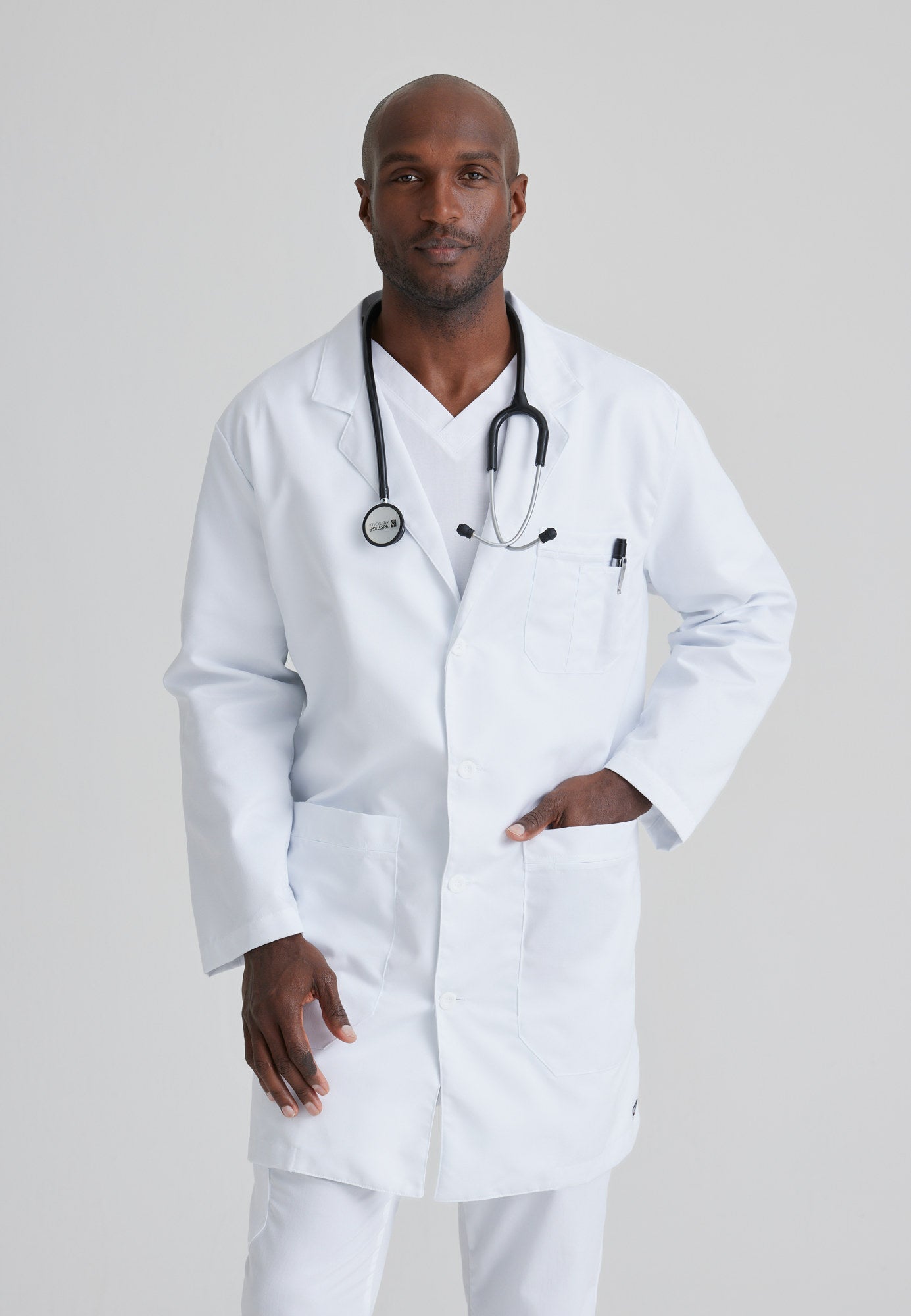 Noah Lab Coat - White - Jen's Scrubs