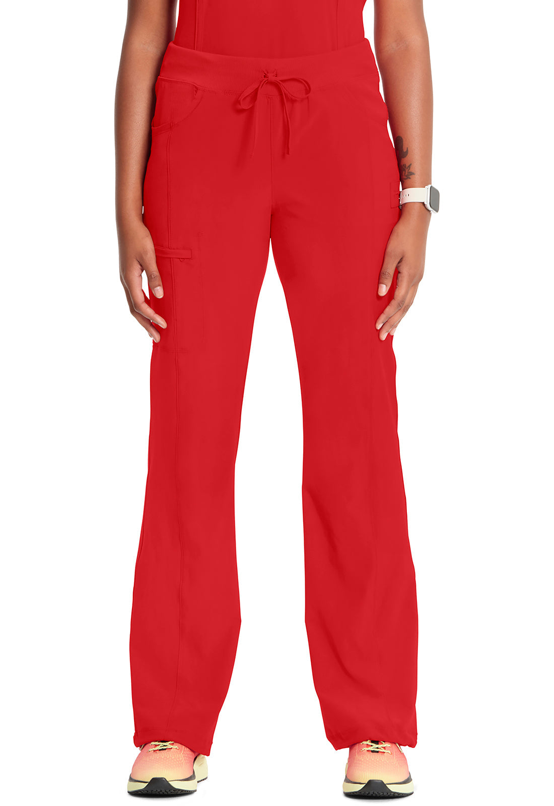 Women's Straight Leg Drawstring Pant - Red