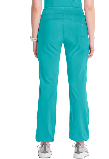 Women's Straight Leg Drawstring Pant - Teal Blue