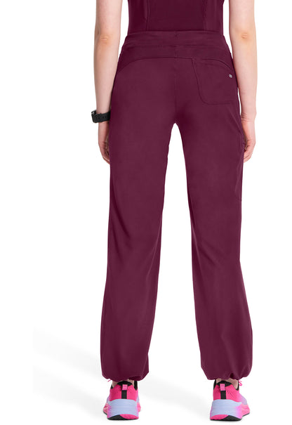 Women's Straight Leg Drawstring Pant - Wine