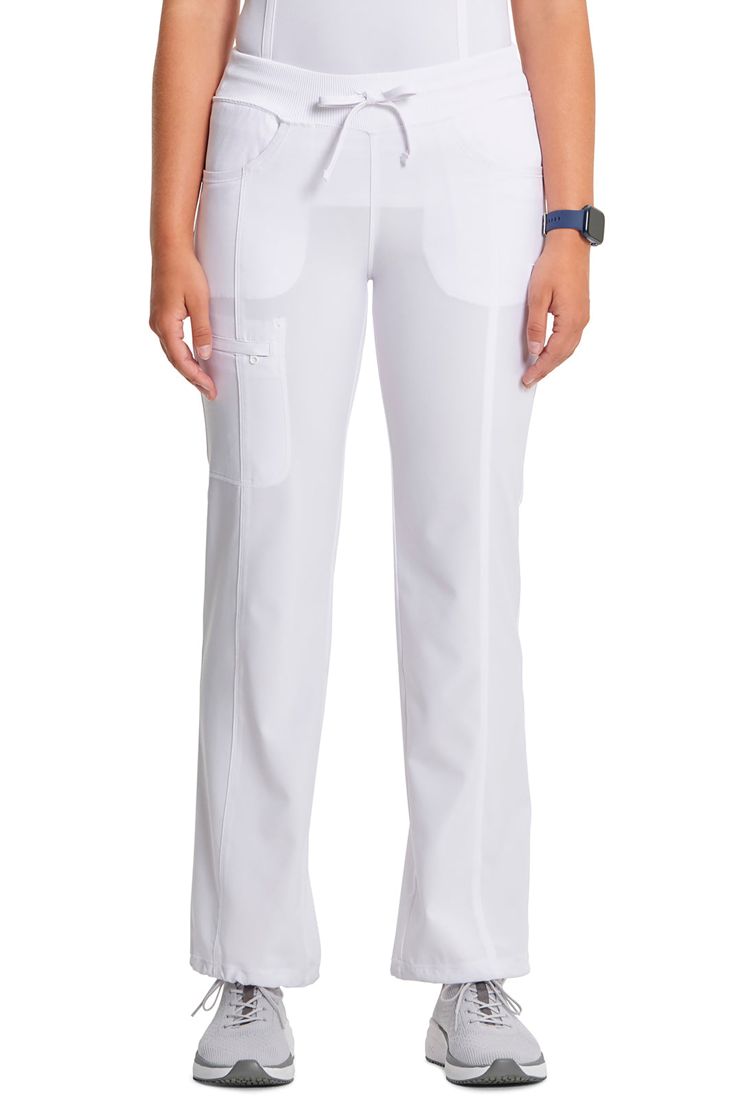 Women's Straight Leg Drawstring Pant - White