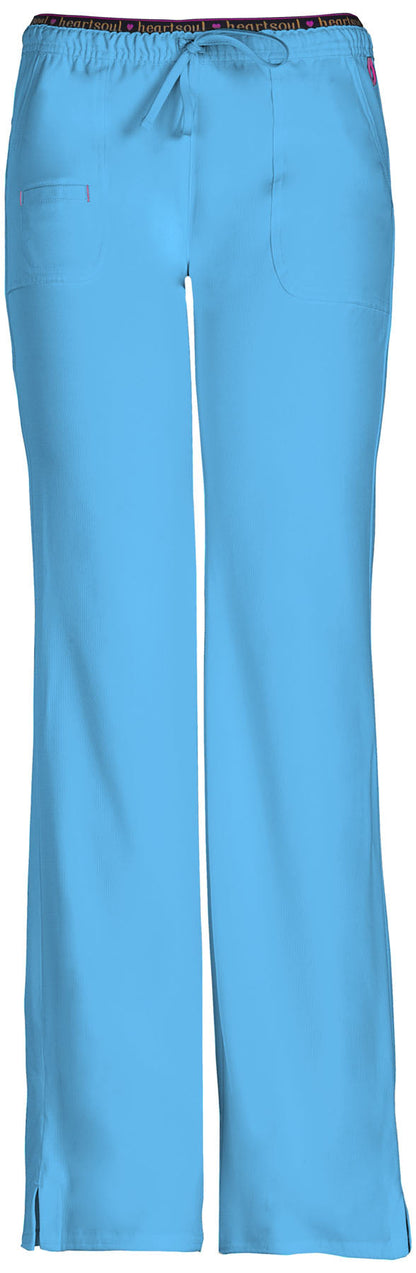 Women's Low Rise Drawstring Pant - Turquoise