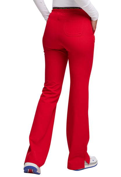 Women's Low Rise Drawstring Pant - Red