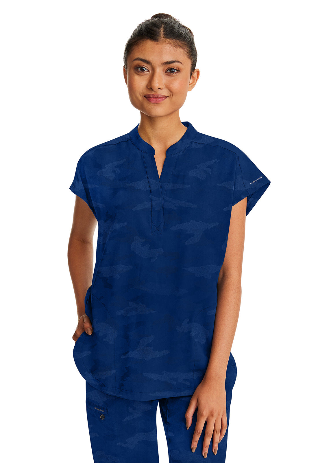 Women's Journey Camo Top - Navy