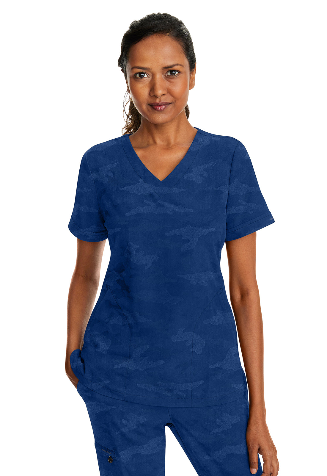 Women's Joy Camo Top - Navy