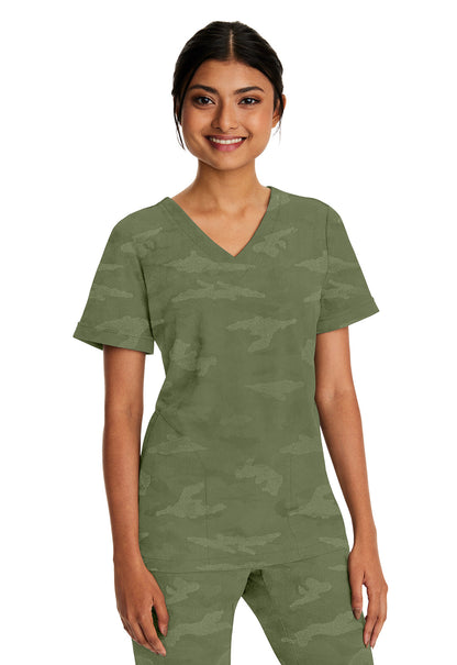 Women's Joy Camo Top - Olive