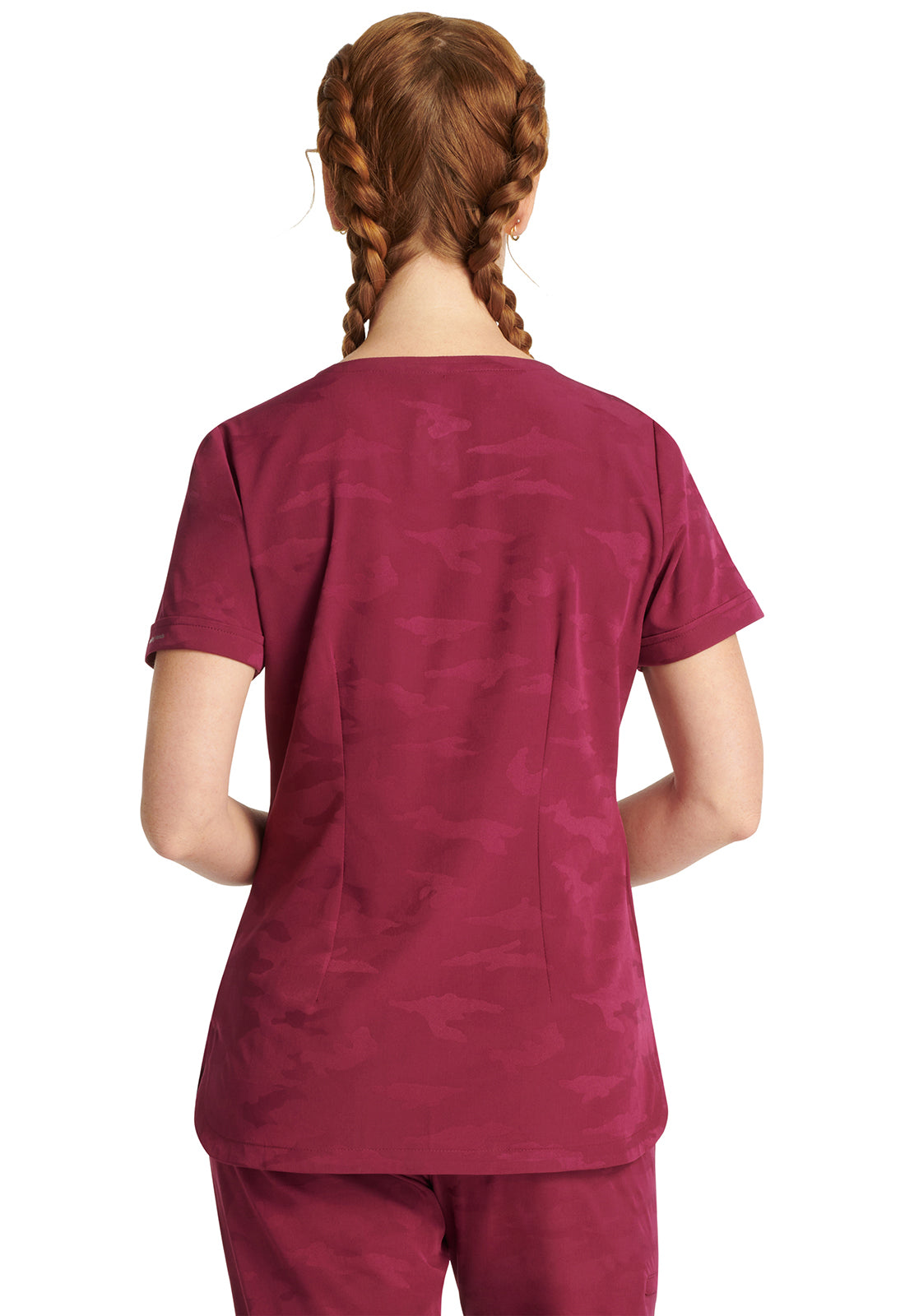 Women's Joy Camo Top - Wine
