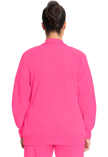 Women's Zip Front Jacket - Carmine Pink