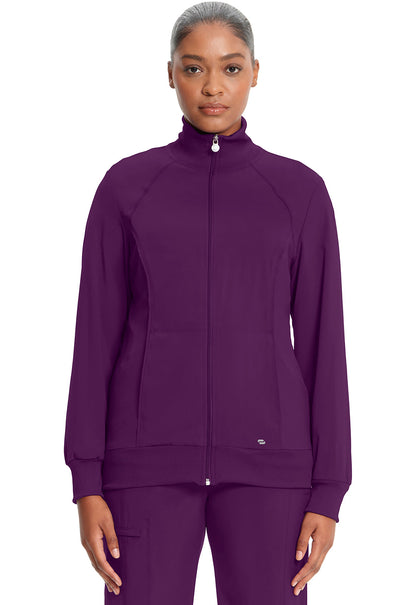 Women's Zip Front Jacket - Eggplant