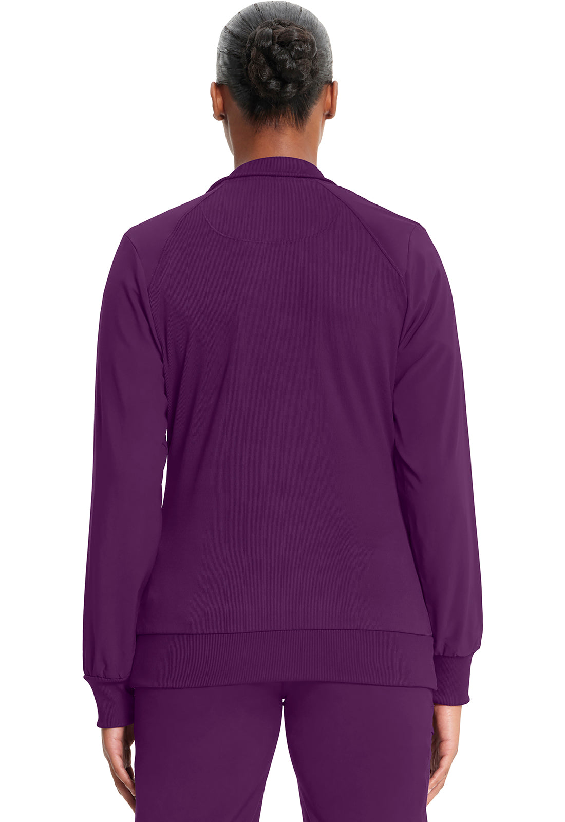 Women's Zip Front Jacket - Eggplant