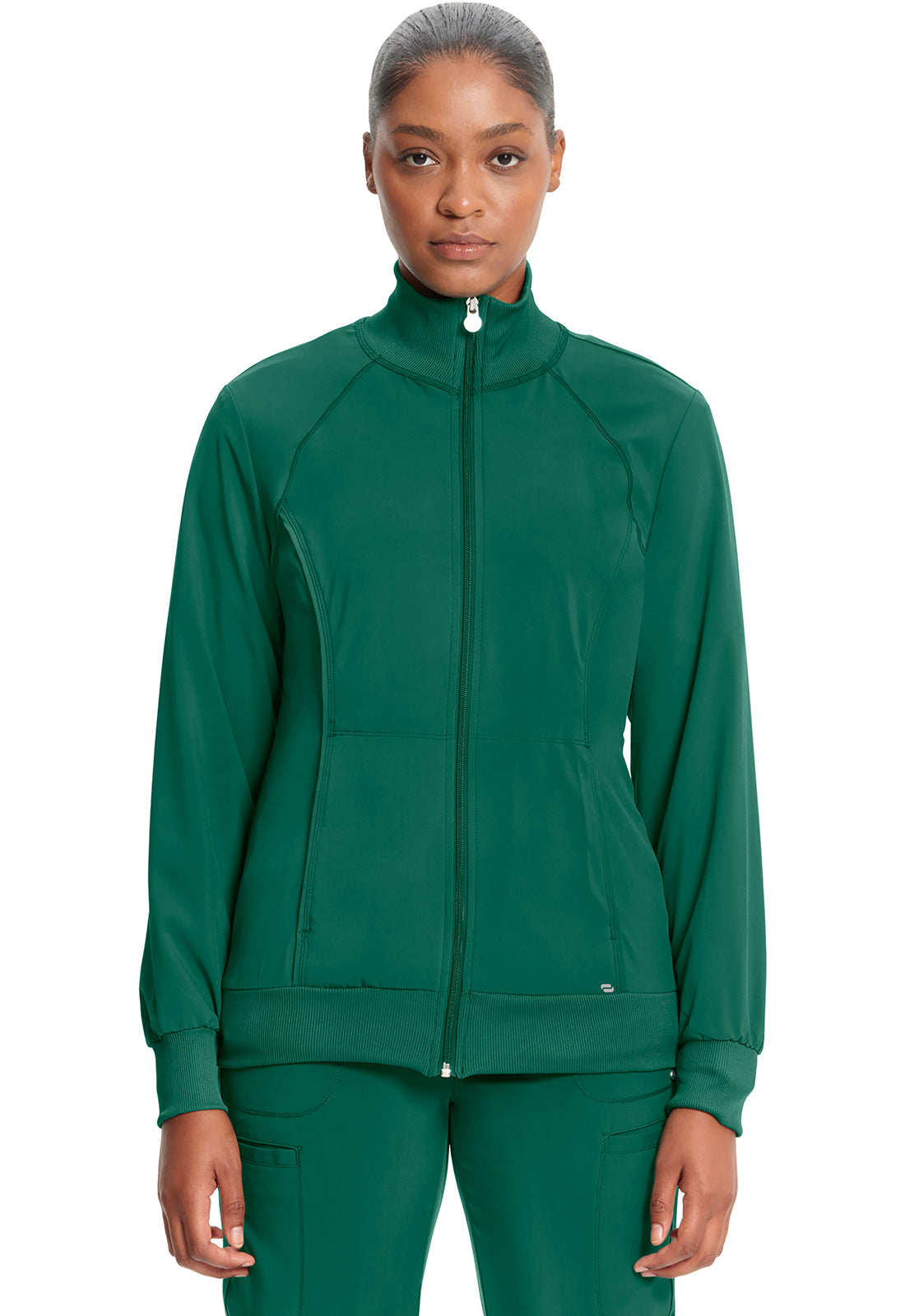 Women's Zip Front Jacket - Hunter Green