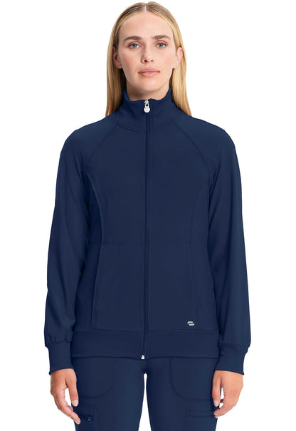 Women's Zip Front Jacket - Navy