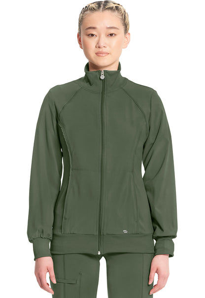 Women's Zip Front Jacket - Olive