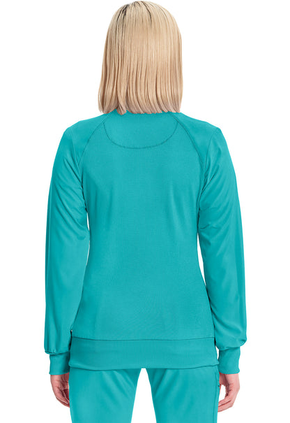 Women's Zip Front Jacket - Teal Blue