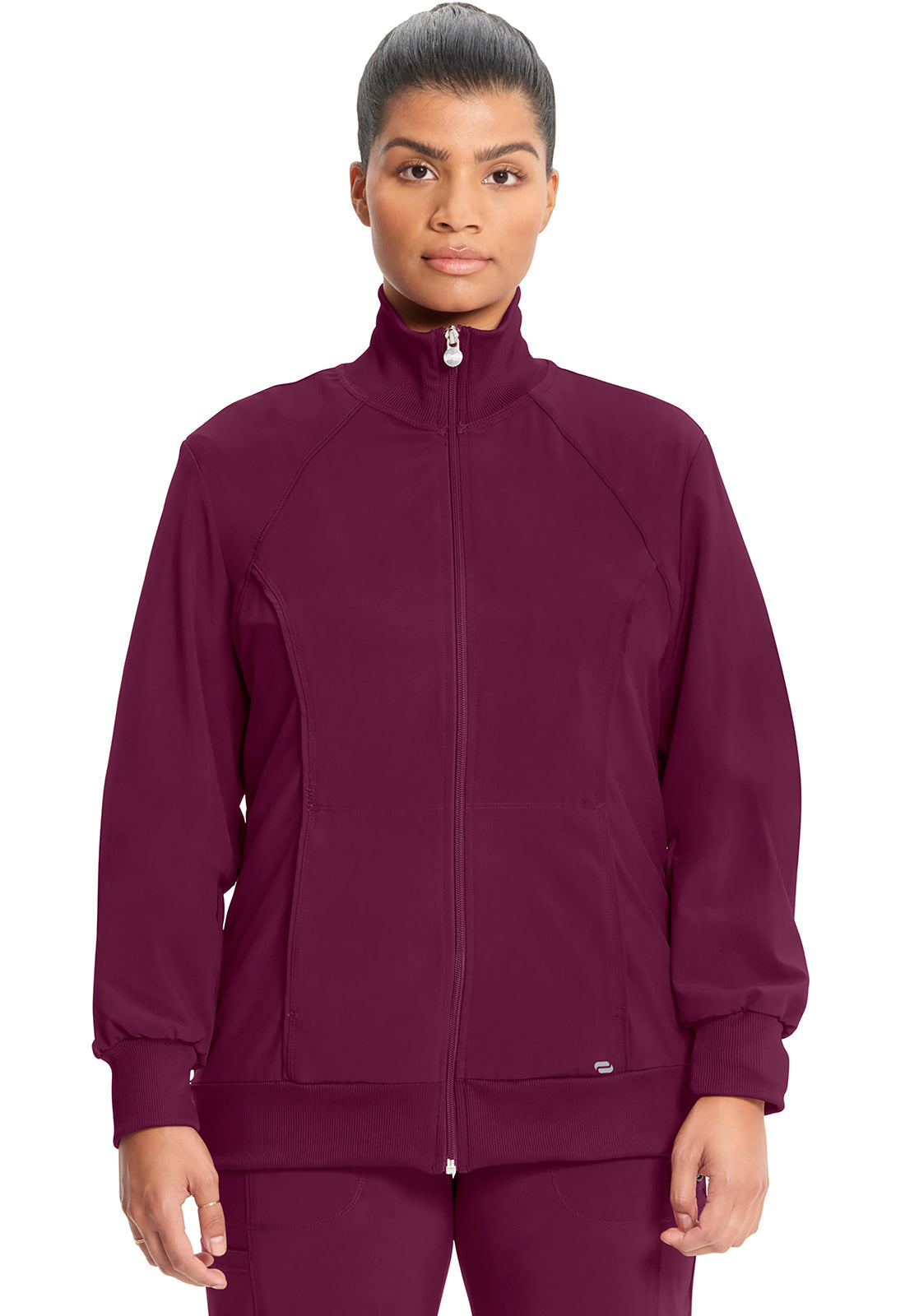 Women's Zip Front Jacket - Wine