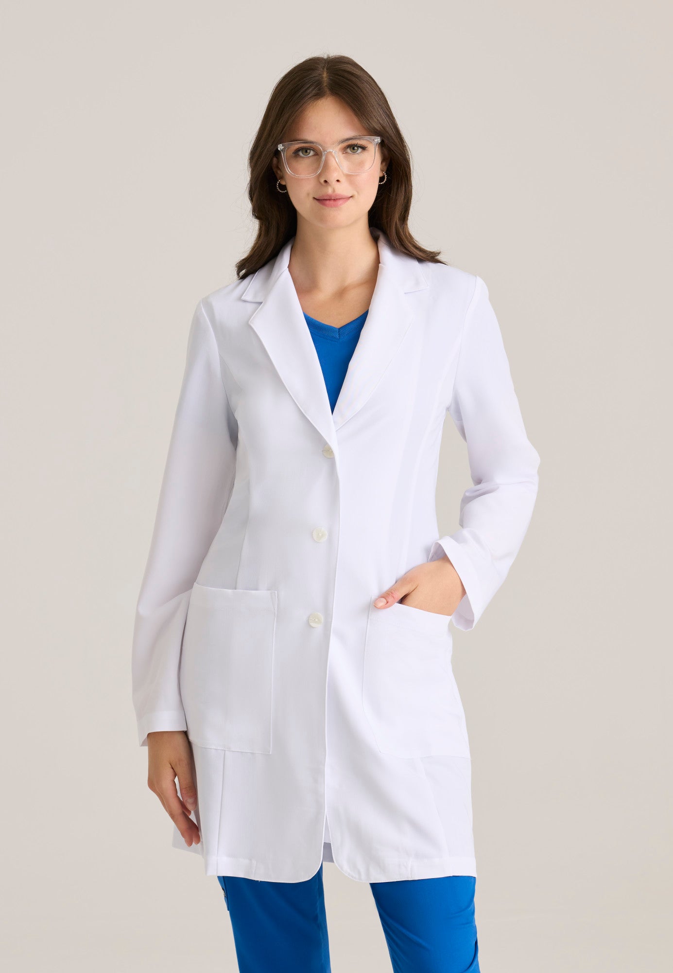 Morgan Lab Coat - White - Jen's Scrubs