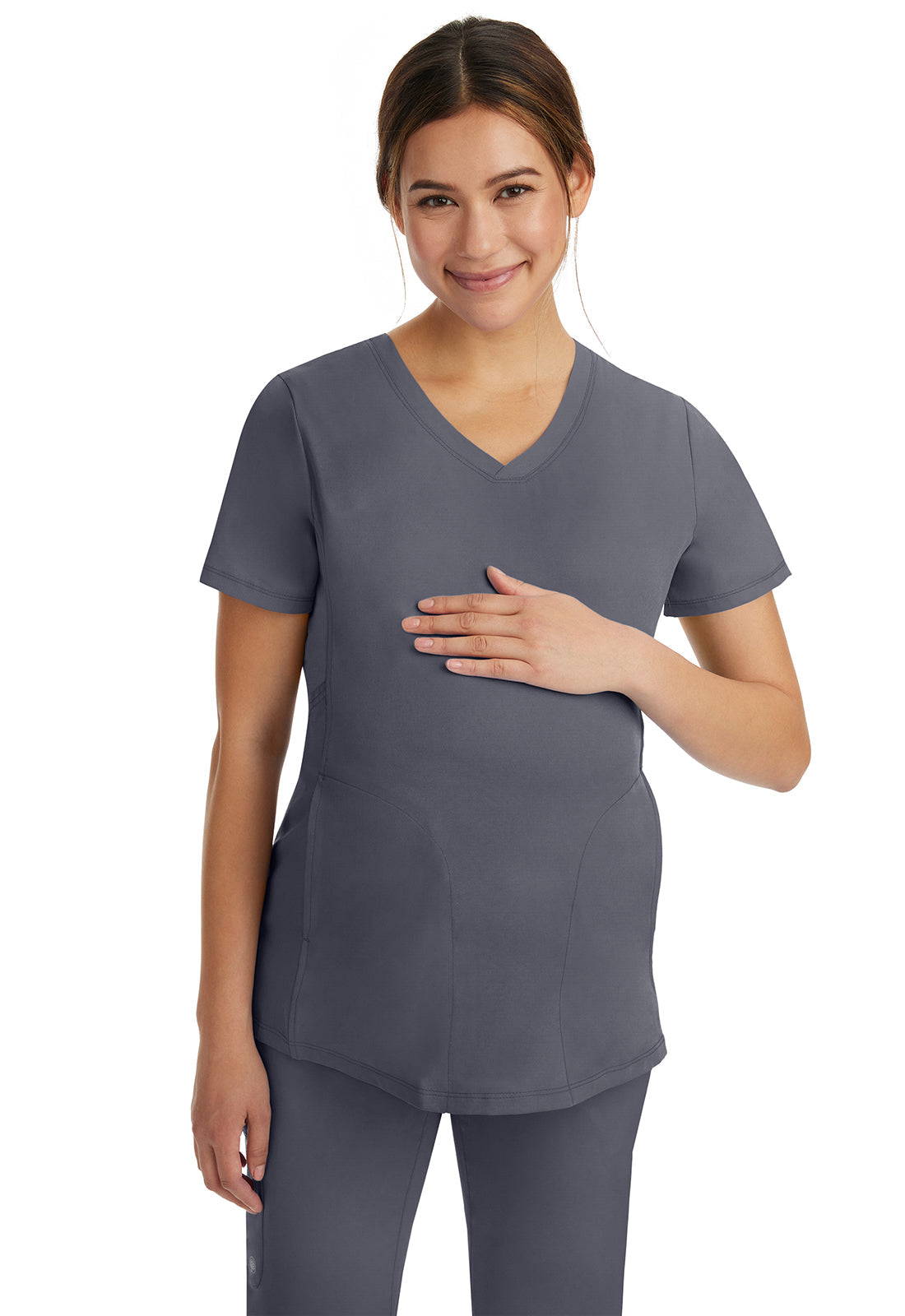 Women's Mila Maternity Top - Pewter